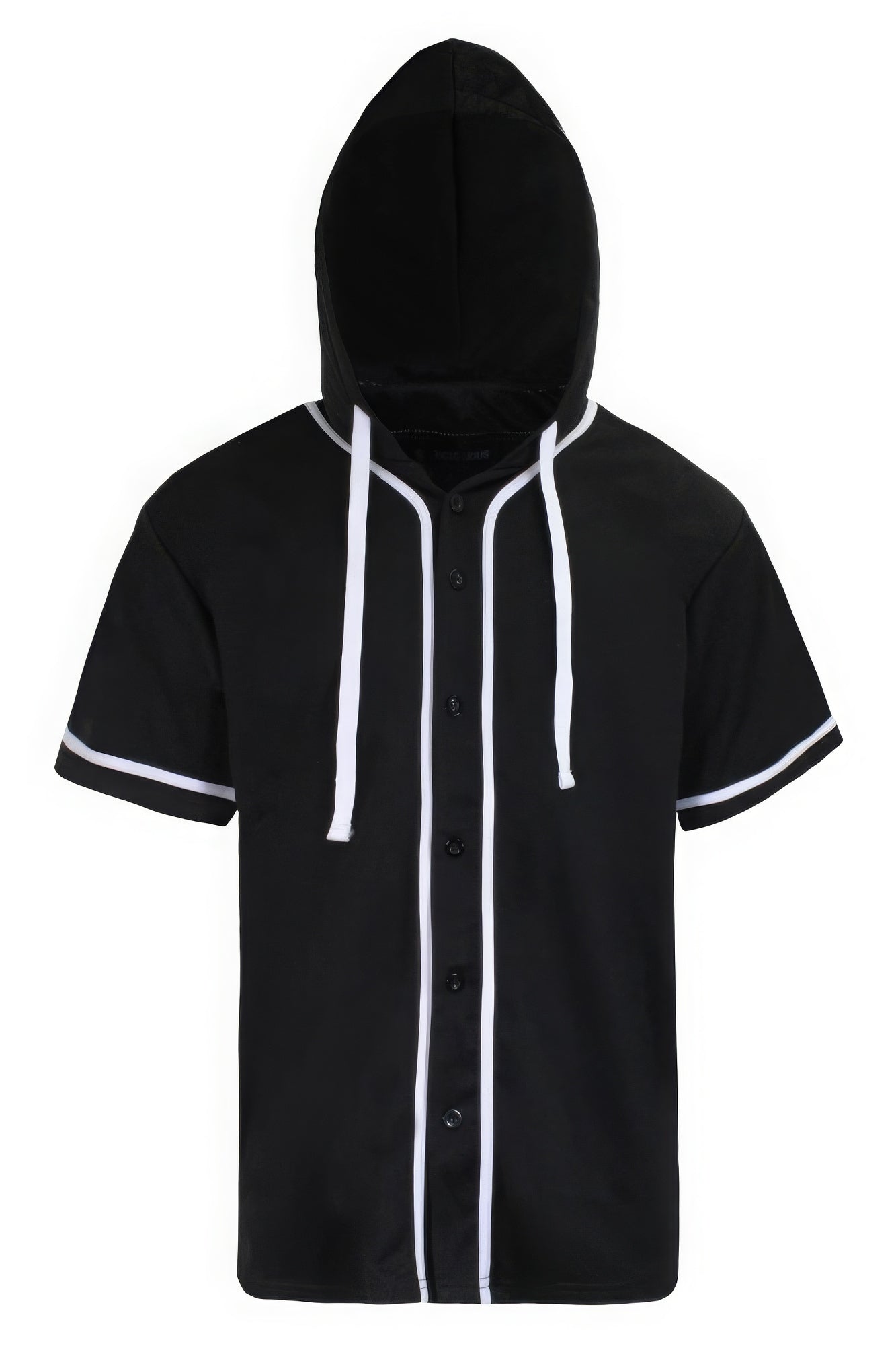 Black Hooded Baseball Jersey - Rochelle's House LLC
