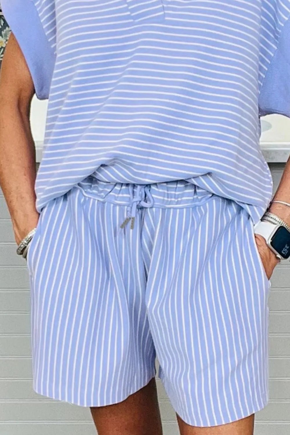 Side view of product highlighting flattering shape and movement