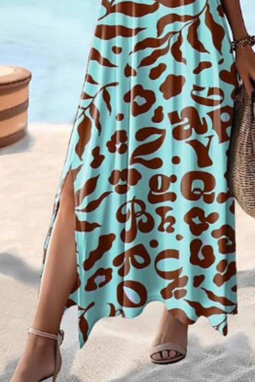 Side view of product highlighting flattering shape and movement