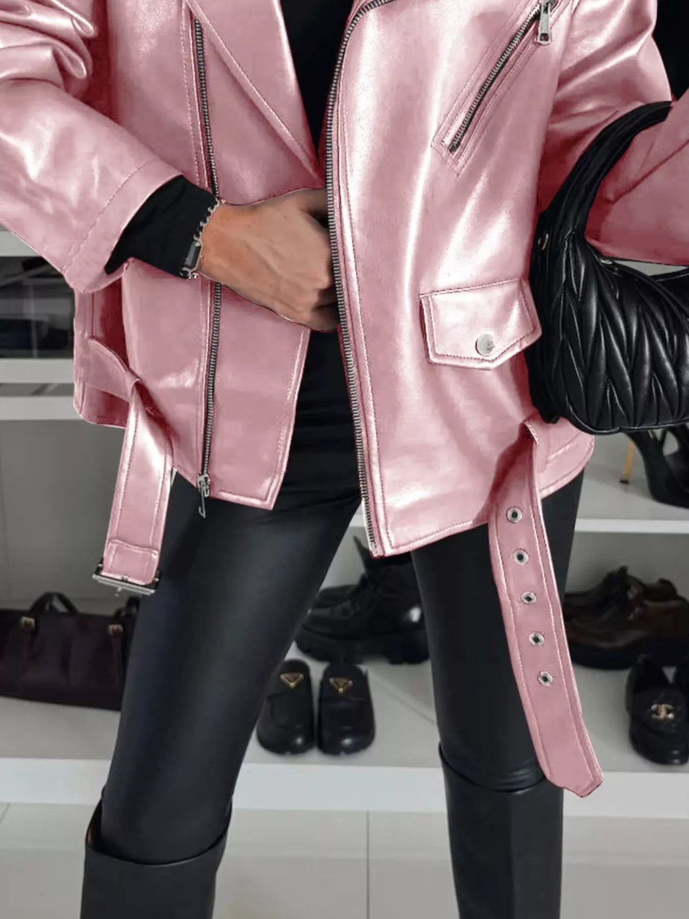 Lifestyle image of product styled for a chic daytime look