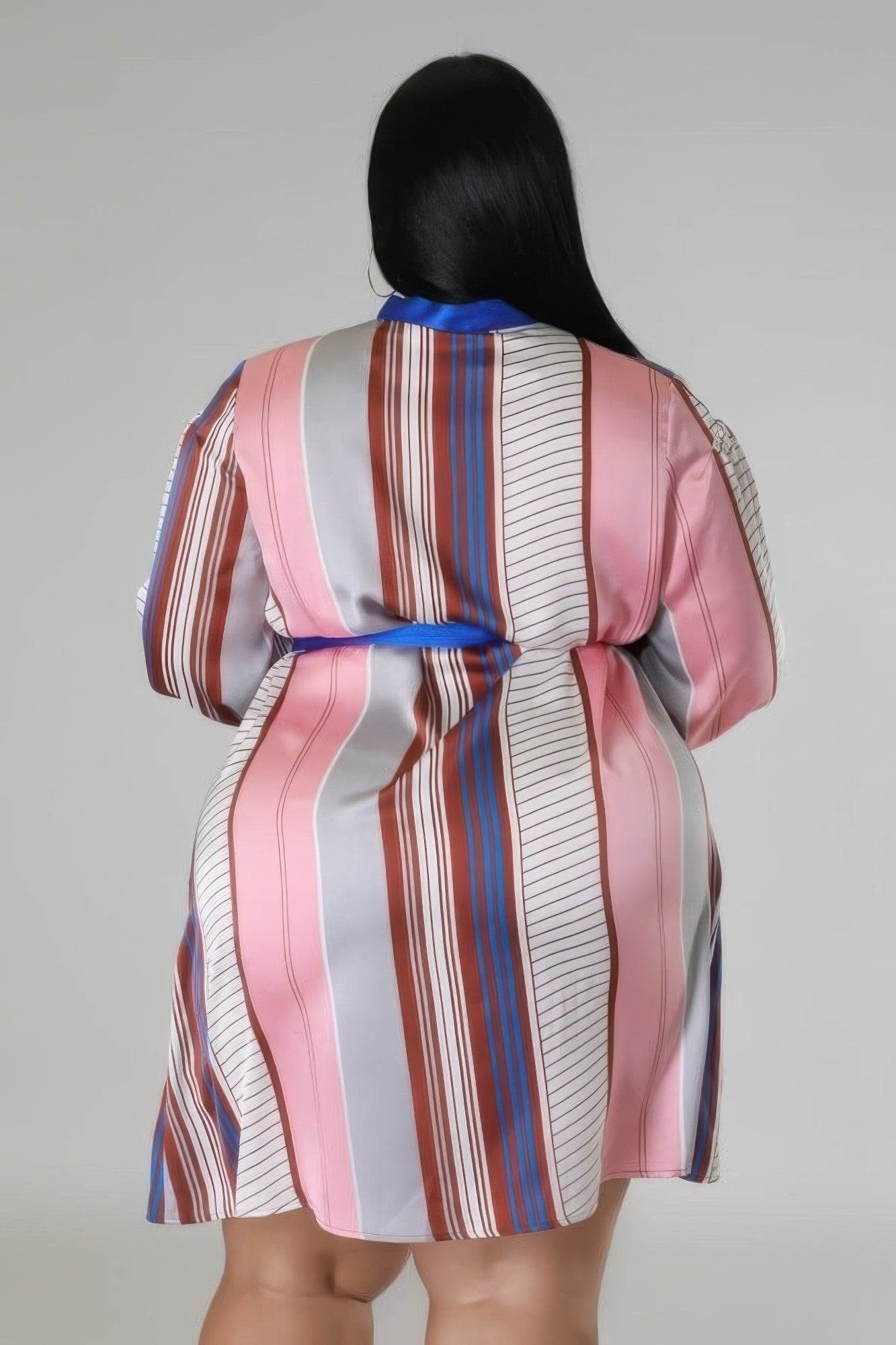Side view of product highlighting flattering shape and movement