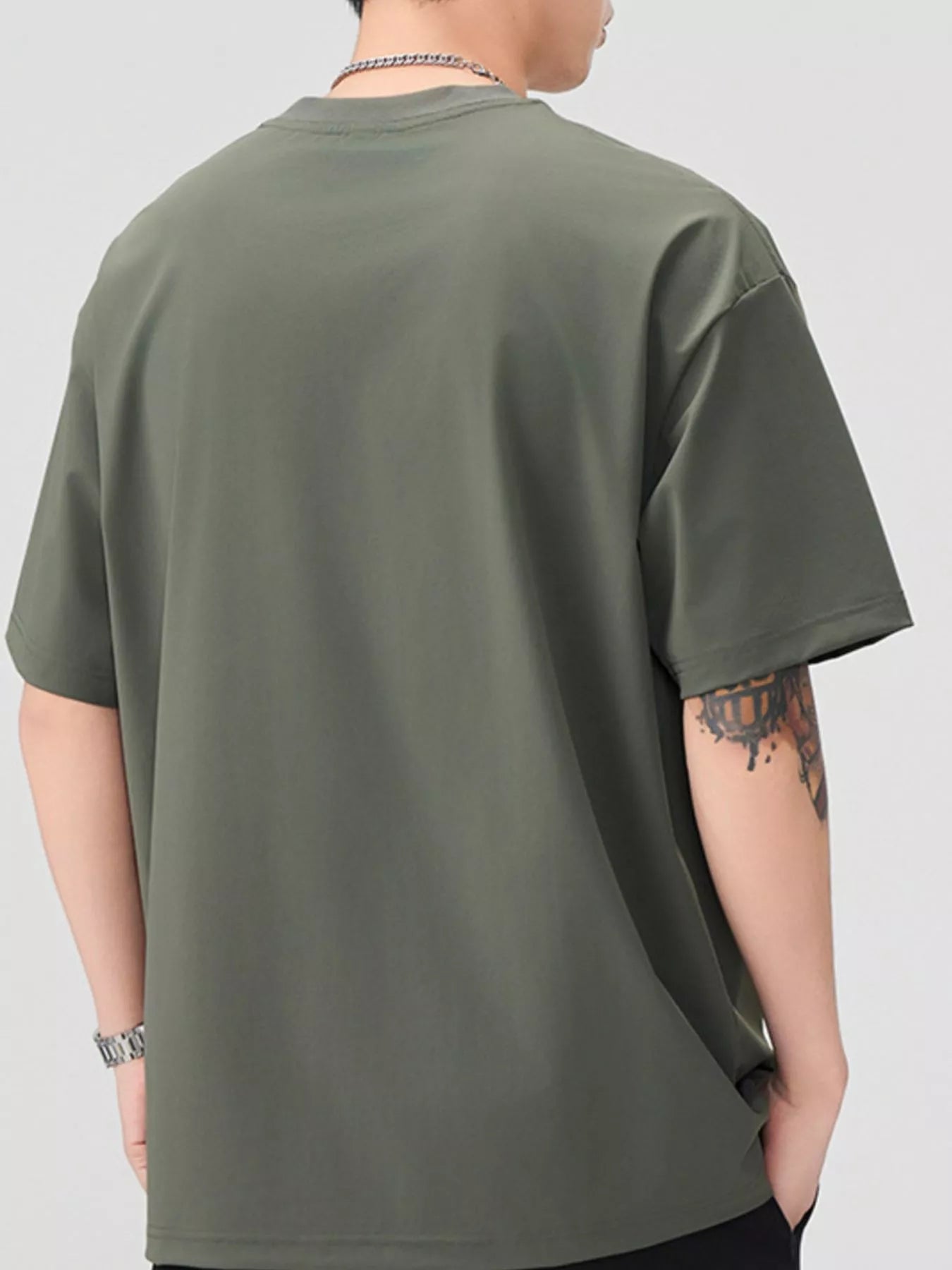 Side view of product highlighting flattering shape and movement