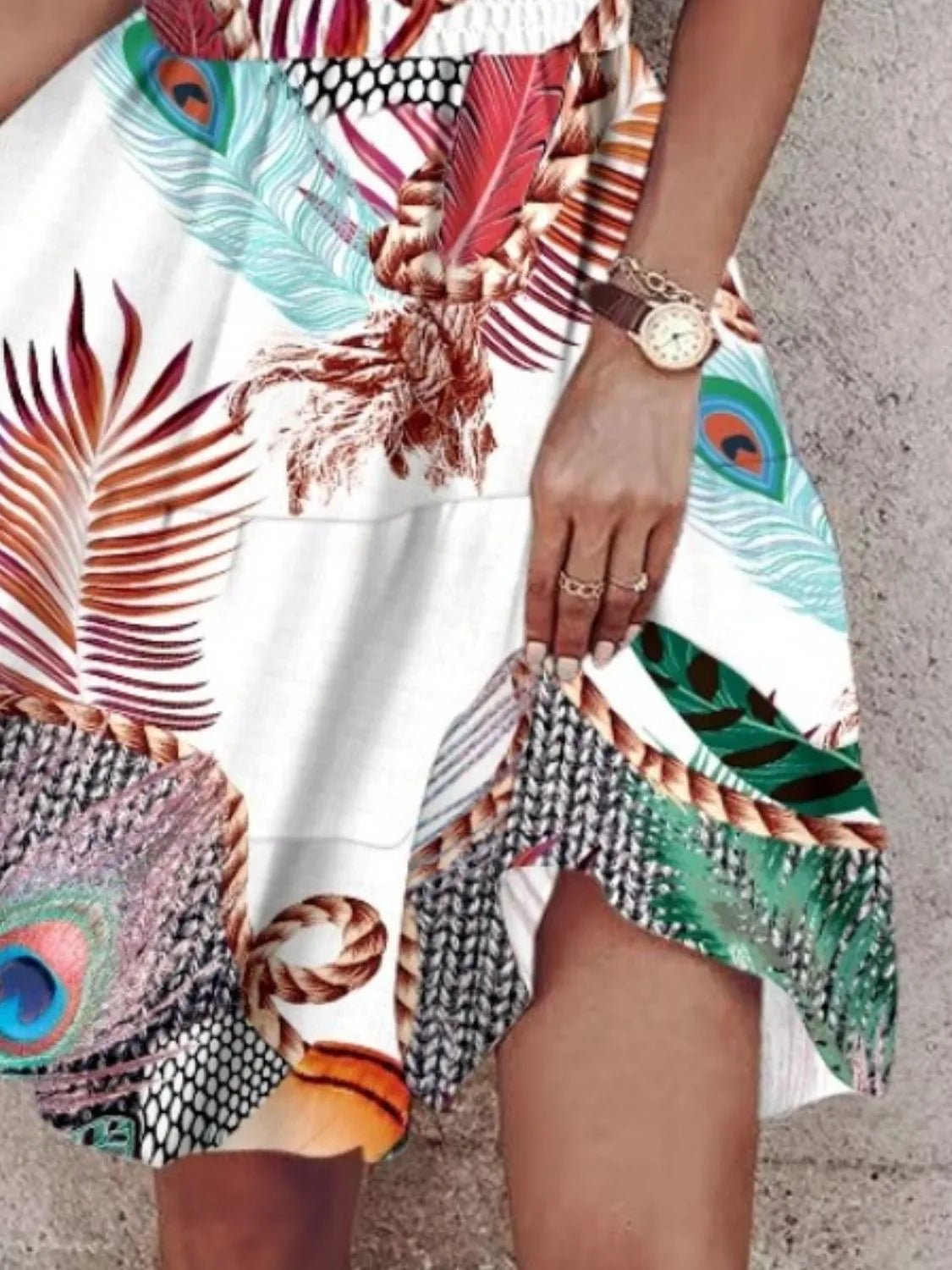 Lifestyle image of product styled for a chic daytime look