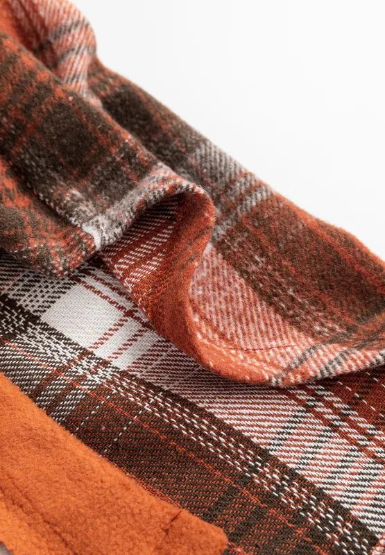 Plaid Button Up Long Sleeve Jacket - Rochelle's House LLC