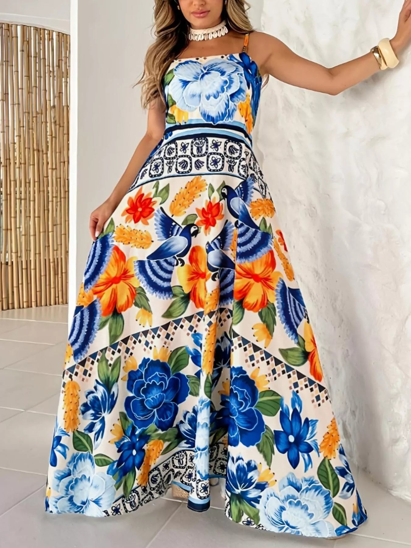 spaghetti strap maxi dress plus size Plus Size Pink Floral Maxi Dress | Spaghetti Strap, Daily