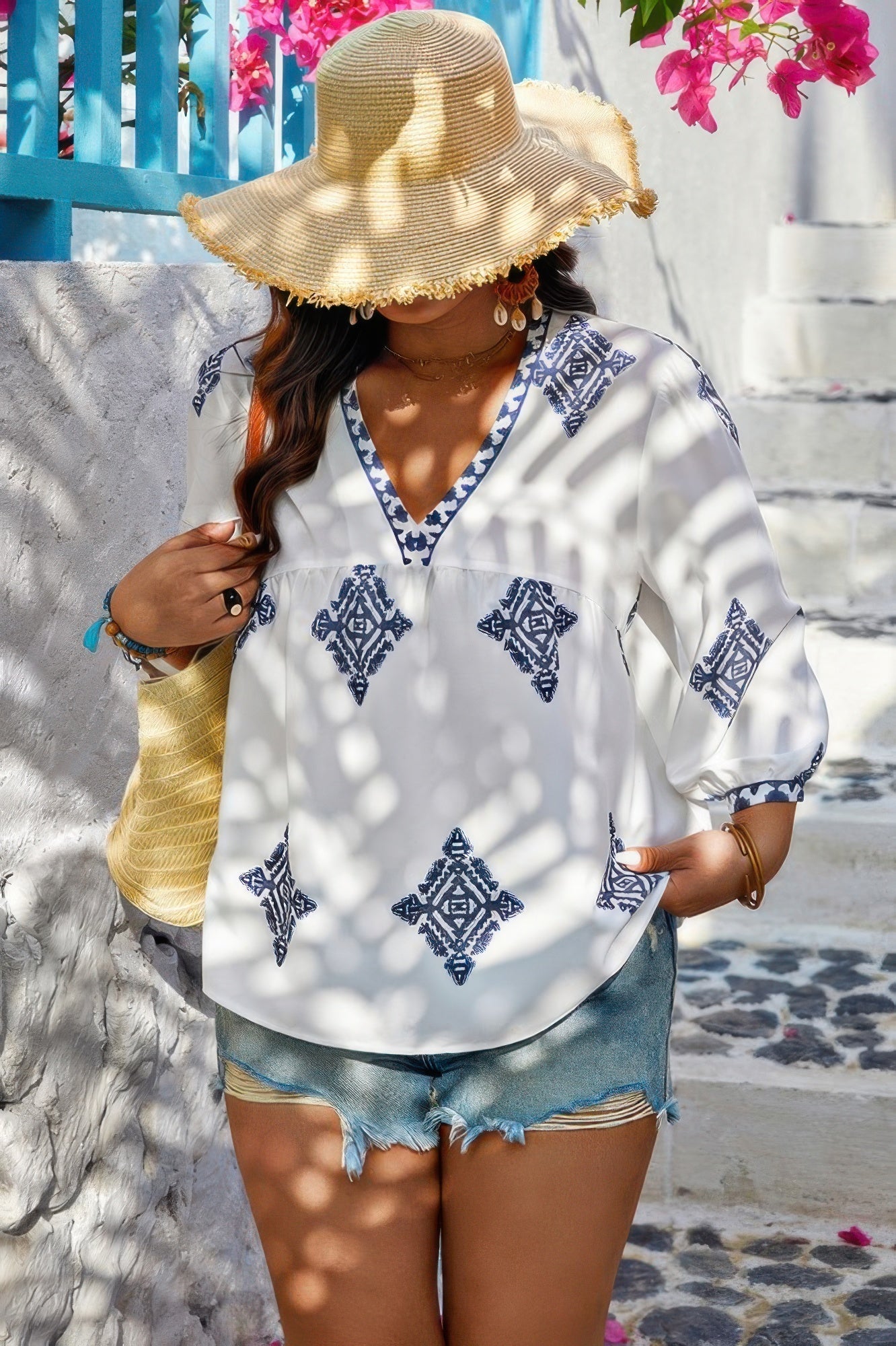 Lifestyle image of product styled for a chic daytime look