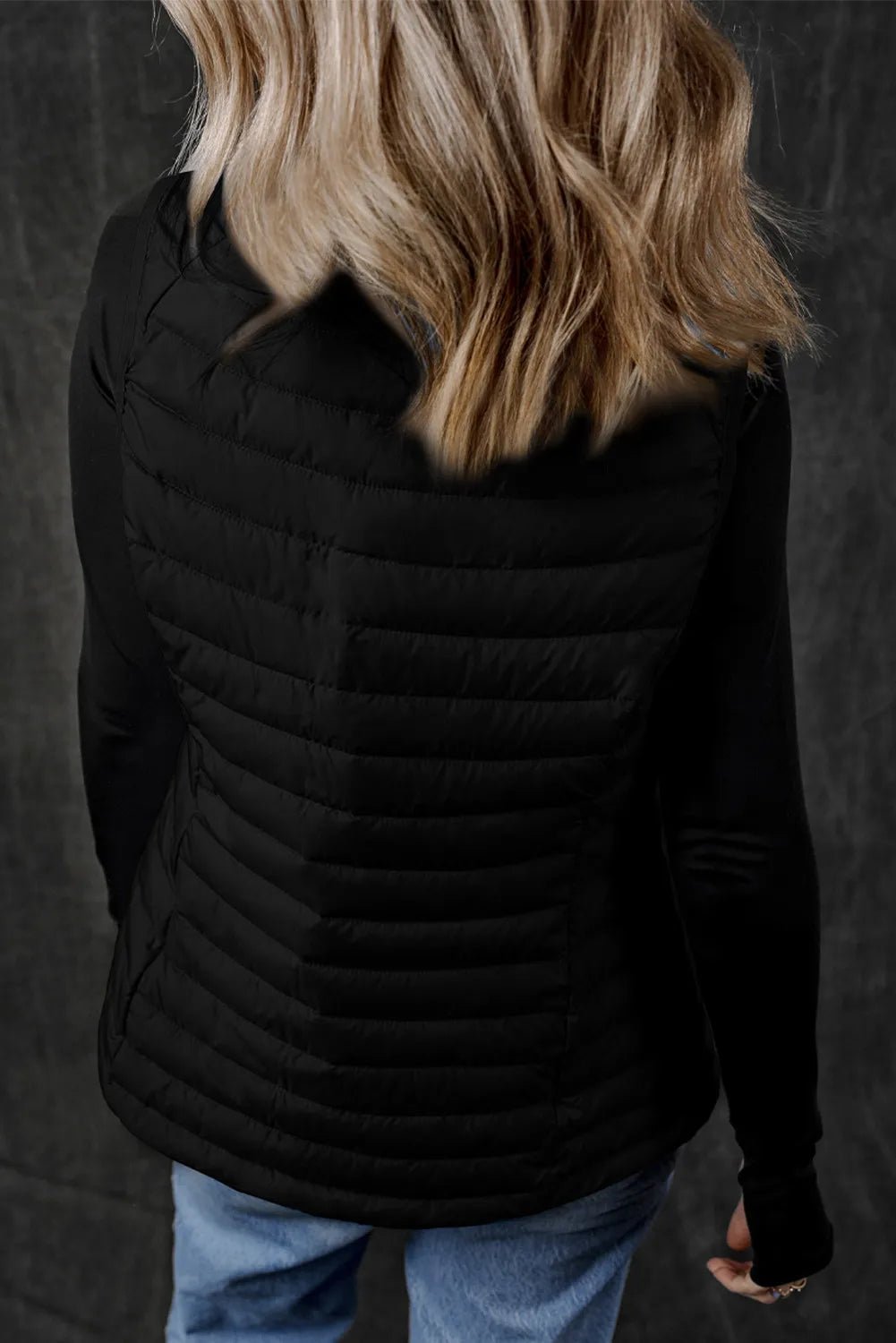 Pocketed Zip Up Vest Coat - Rochelle's House LLC