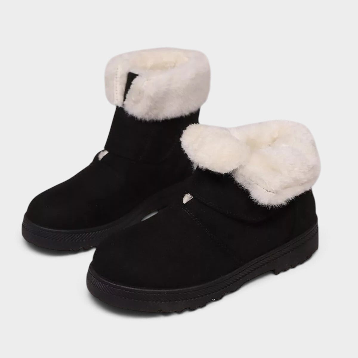 Round Toe Fuzzy Boots
