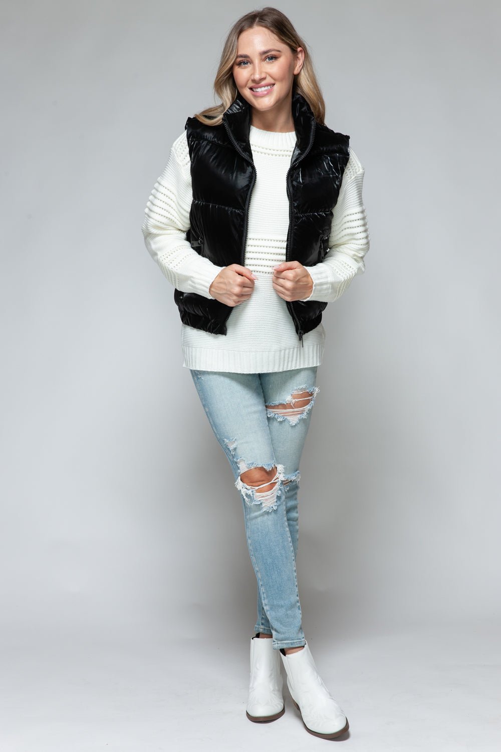 Snobbish Fine Fur Lining Quilted Vest - Rochelle's House LLC