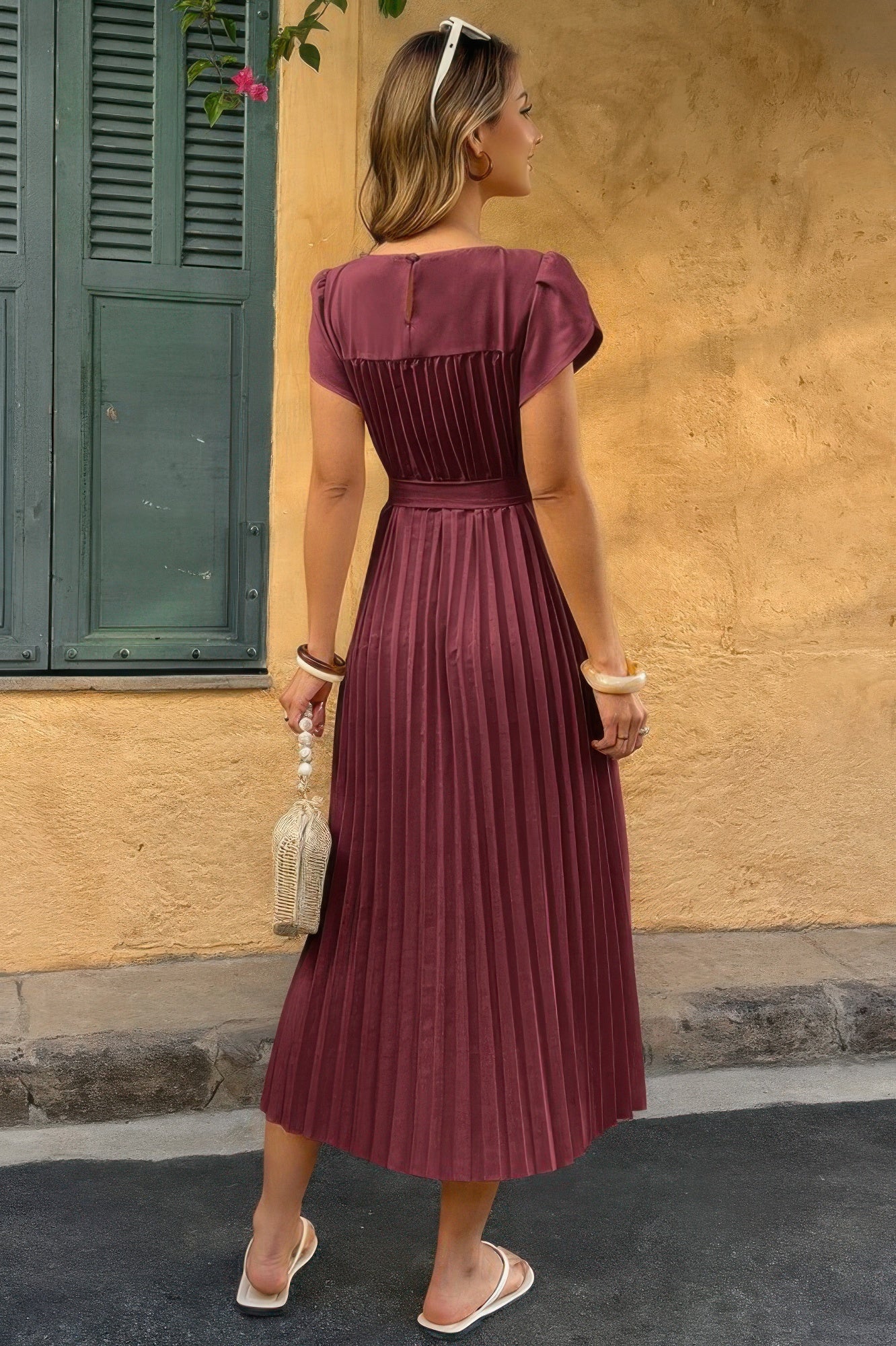 Lifestyle image of product styled for a chic daytime look