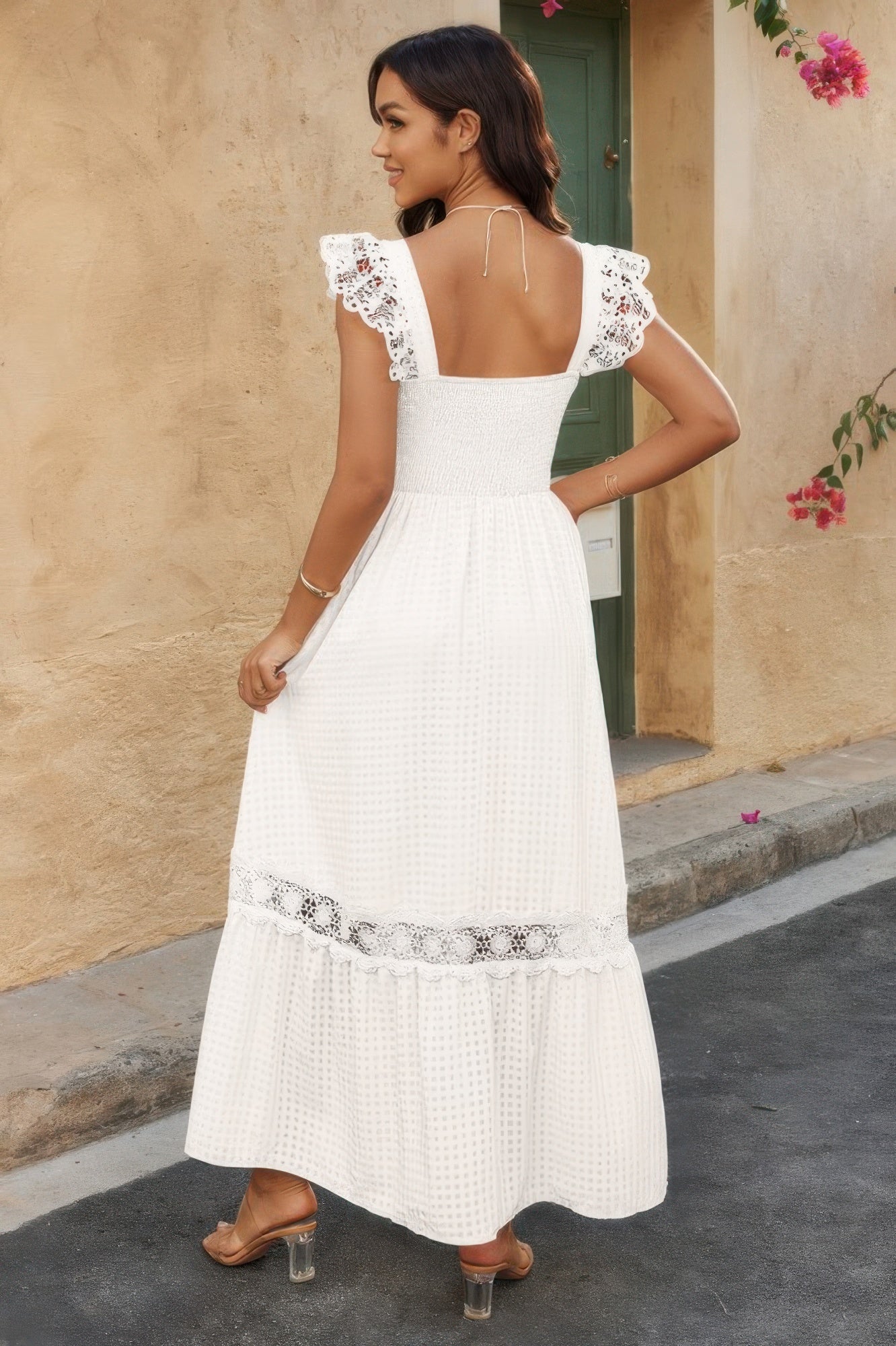 Lifestyle image of product styled for a chic daytime look