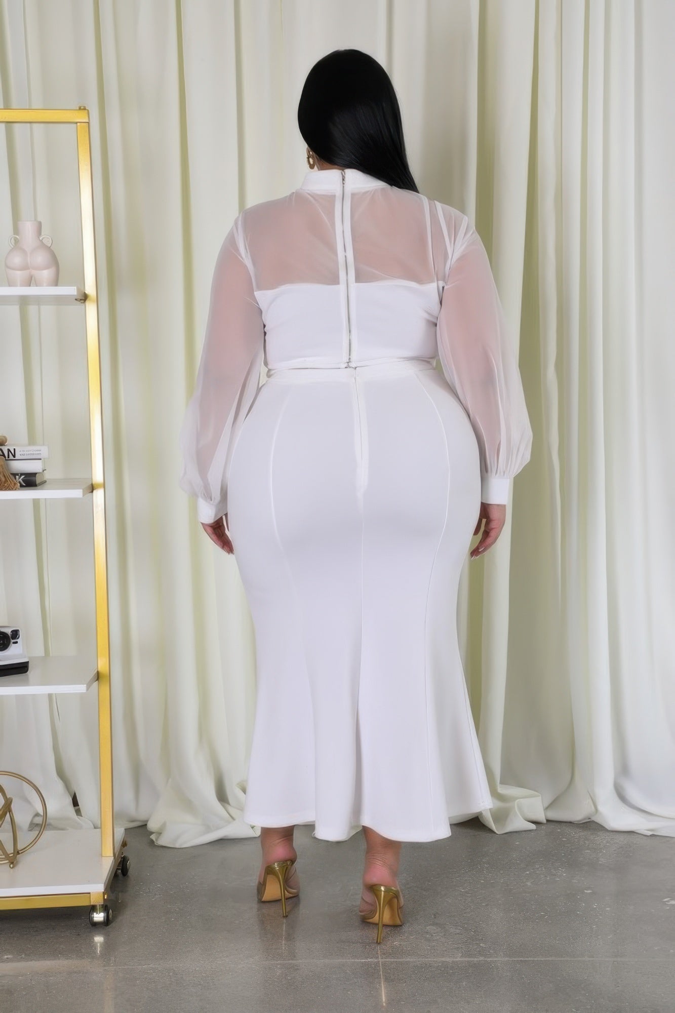 Lifestyle image of product styled for a chic daytime look