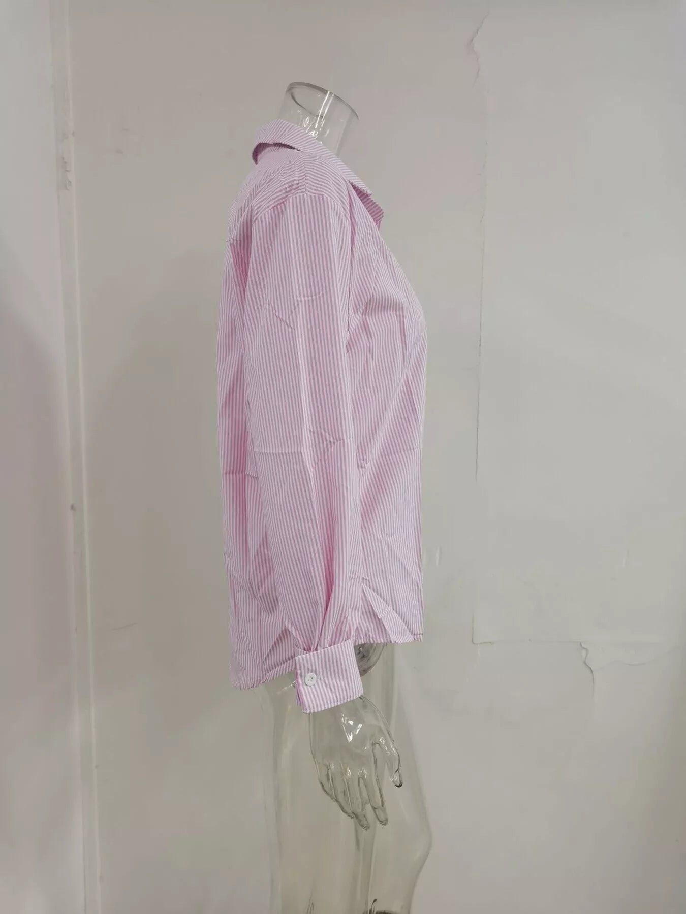 Striped Button - Down Relaxed Fit Shirt - Rochelle's House LLC