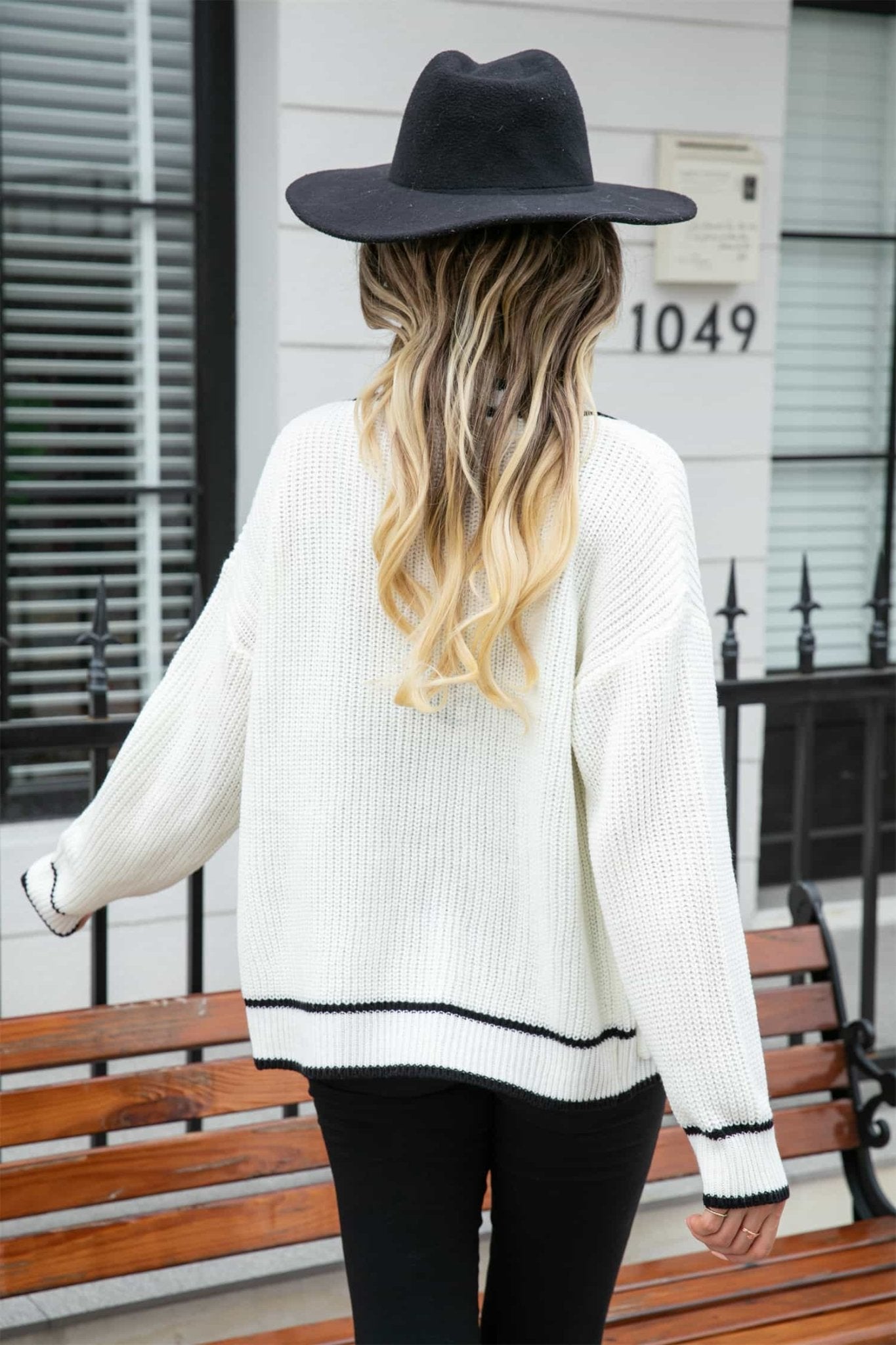 Waffle Knit V - Neck Cardigan with Pocket - Rochelle's House LLC