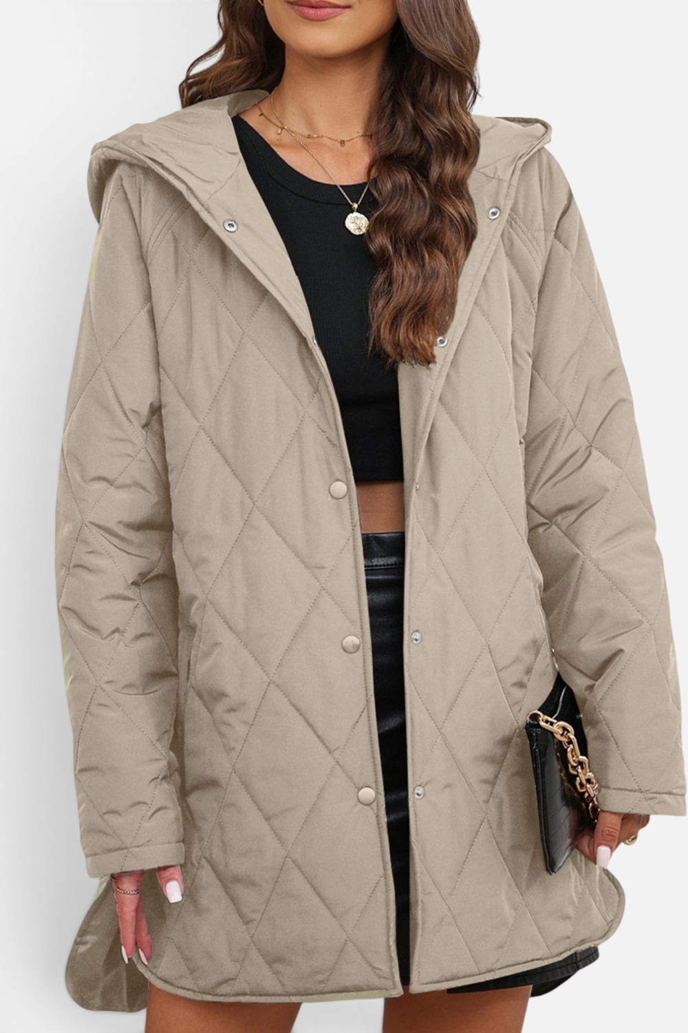 Lifestyle image of product styled for a chic daytime look