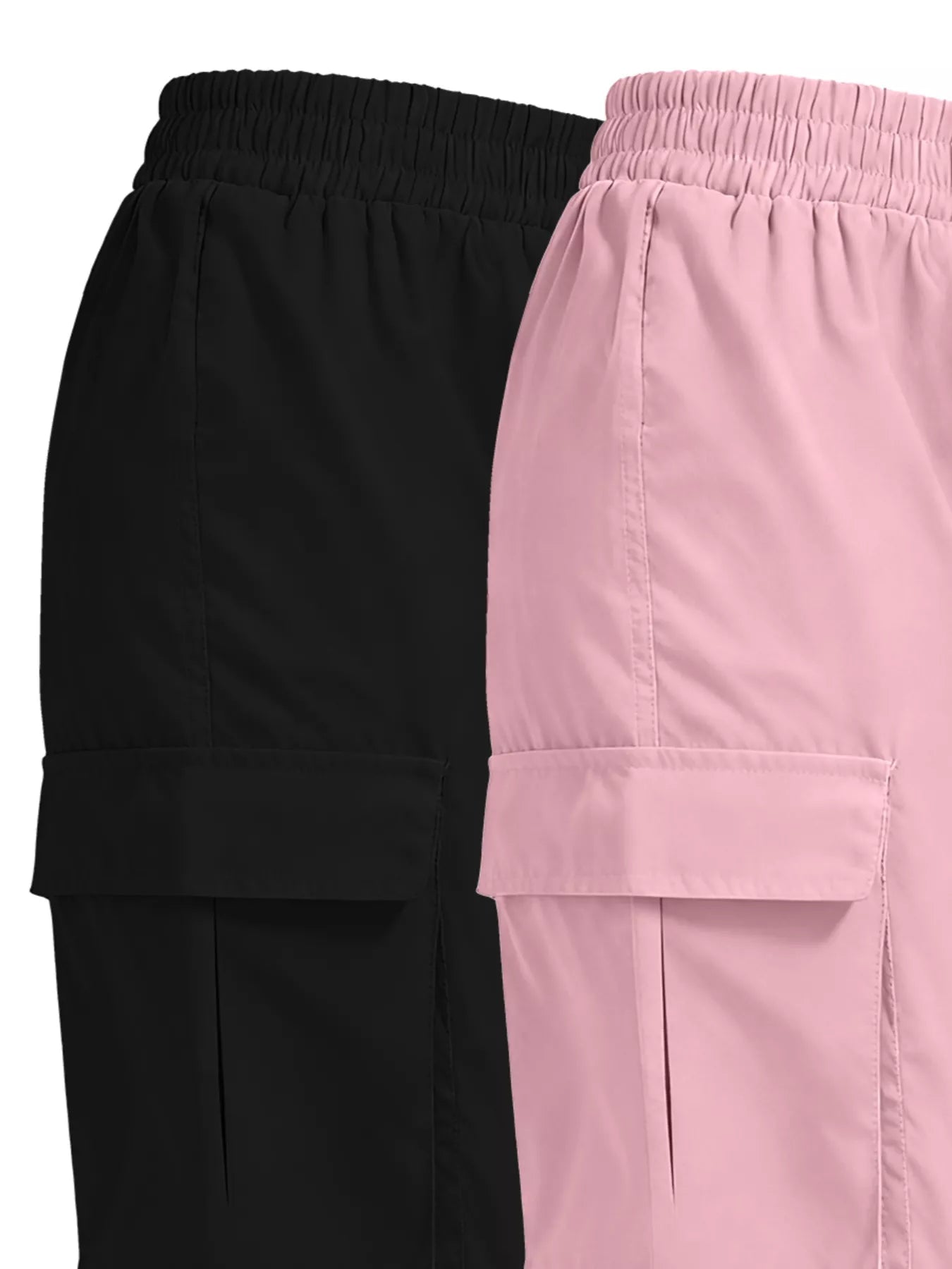 2 Piece Elastic Waist Cargo Pants - Rochelle's House LLC