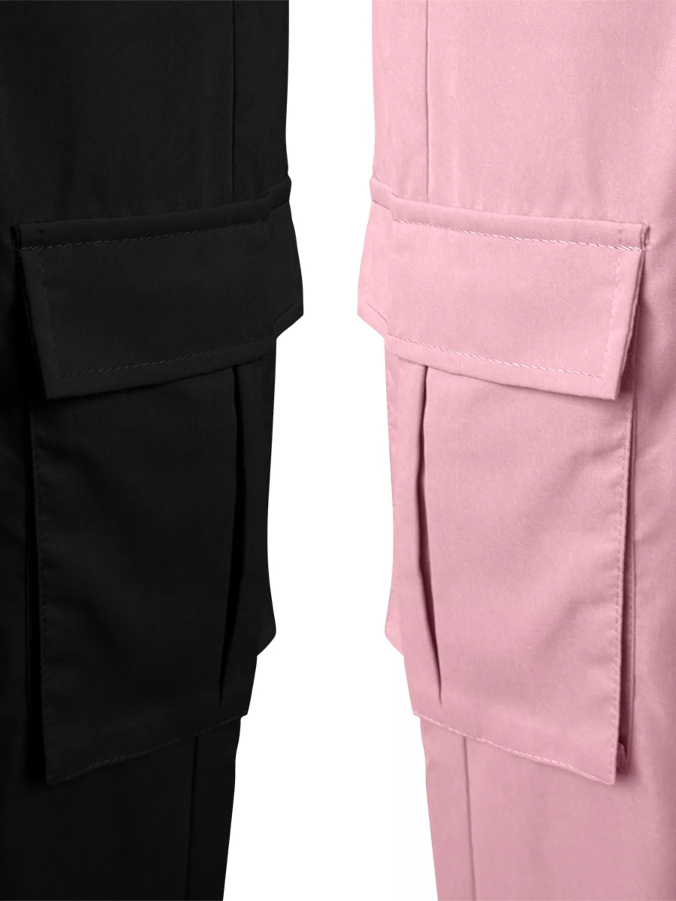 2 Piece Elastic Waist Cargo Pants - Rochelle's House LLC
