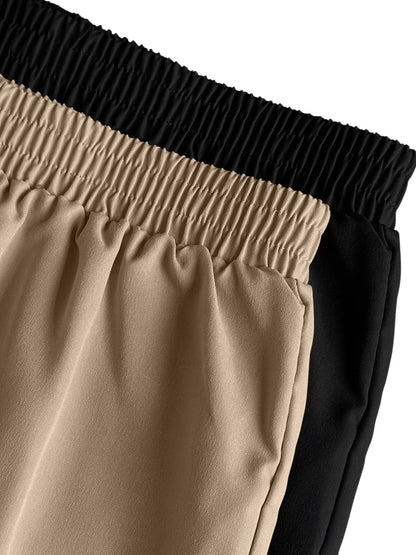 2 Piece Elastic Waist Cargo Pants - Rochelle's House LLC