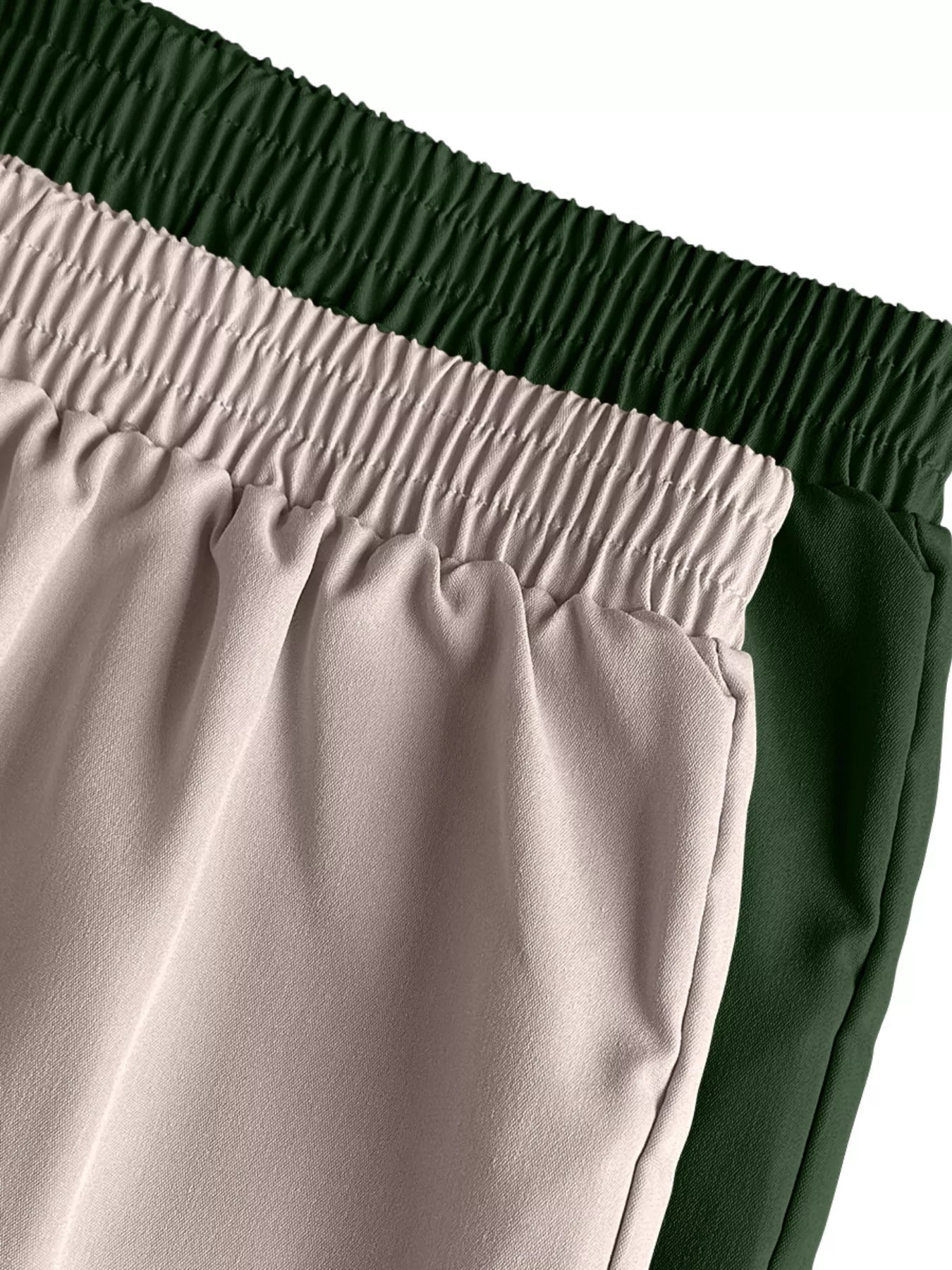 2 Piece Elastic Waist Cargo Pants - Rochelle's House LLC