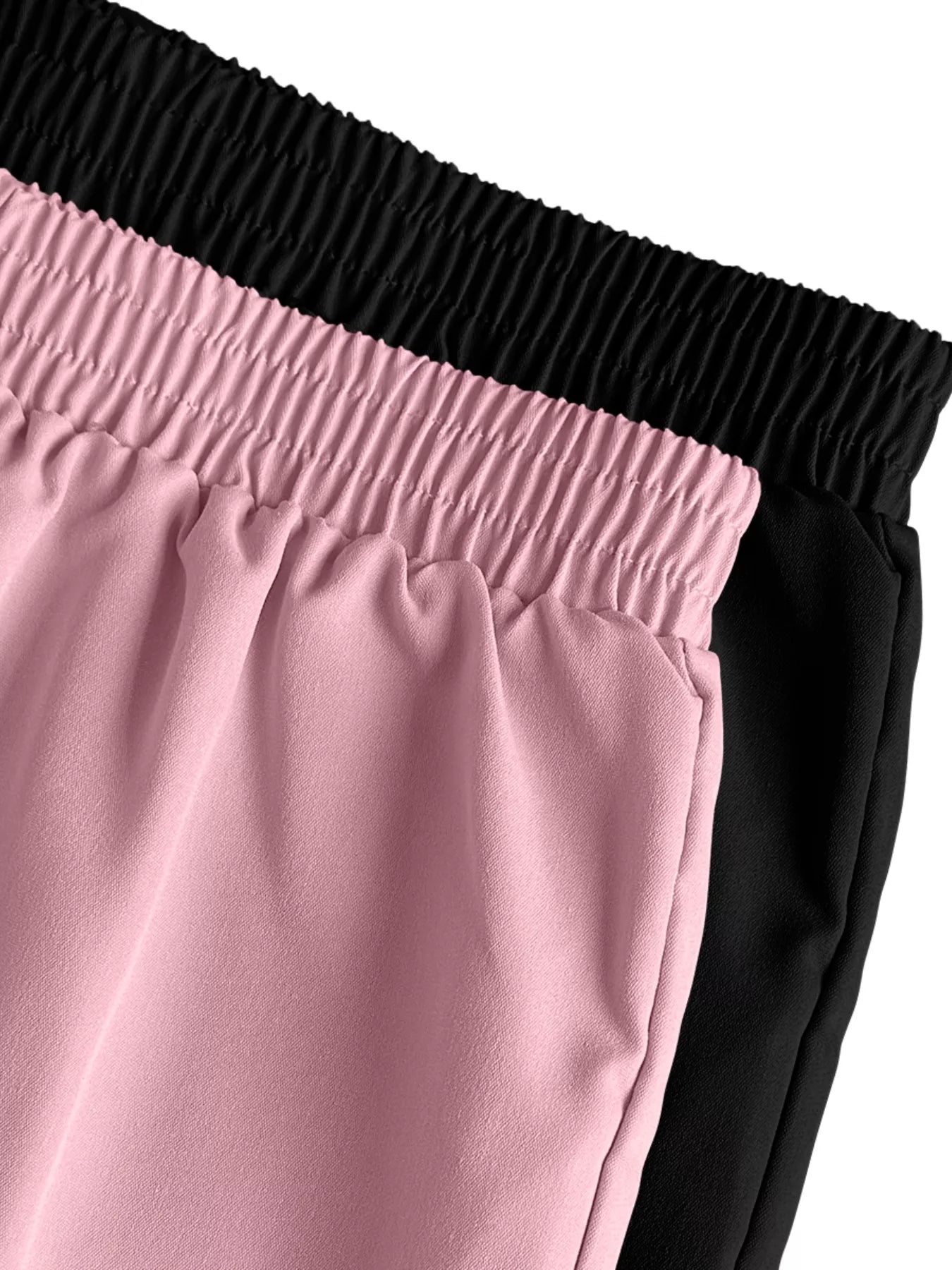 2 Piece Elastic Waist Cargo Pants - Rochelle's House LLC