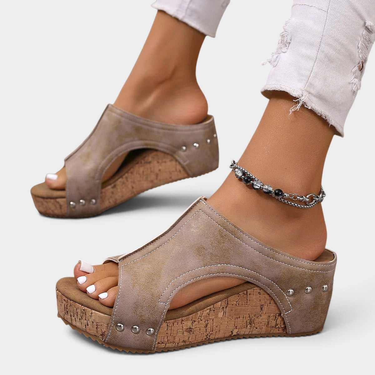 Open Toe Wedge Sandals