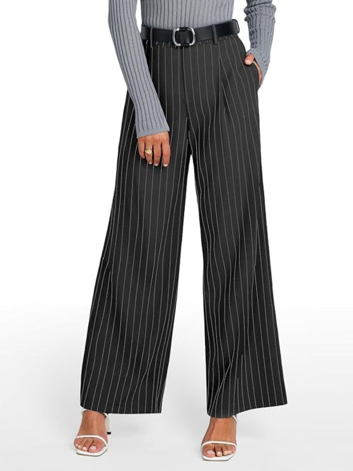 Striped Wide Leg Pants