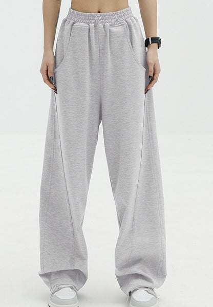 Elastic Waist Sweatpants with Pockets