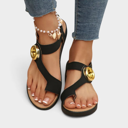 Toe Loop Flats Sandals