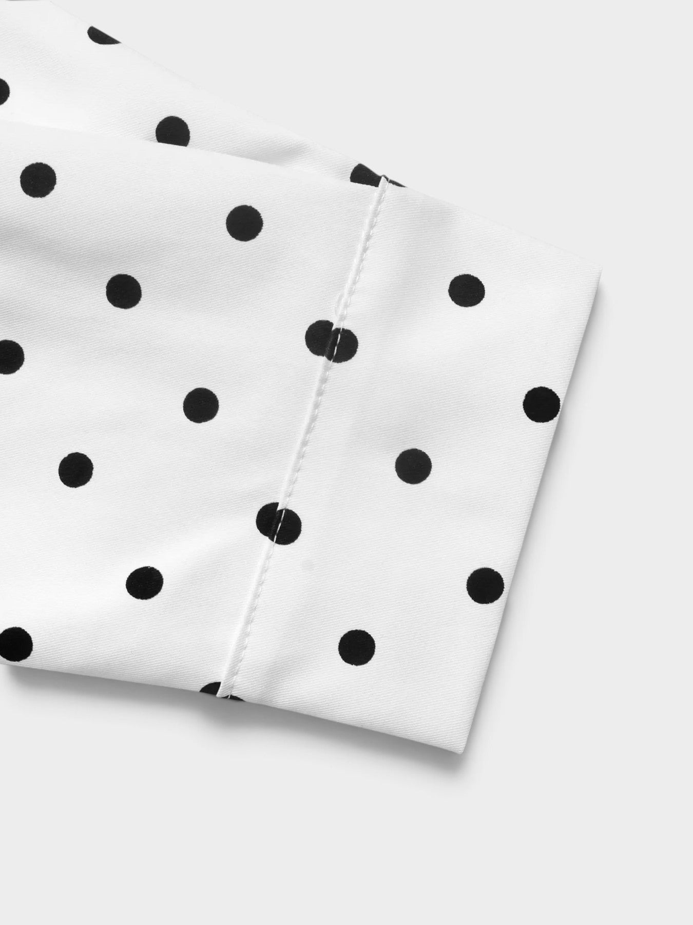 Polka Dot Zip Up Cropped Jacket
