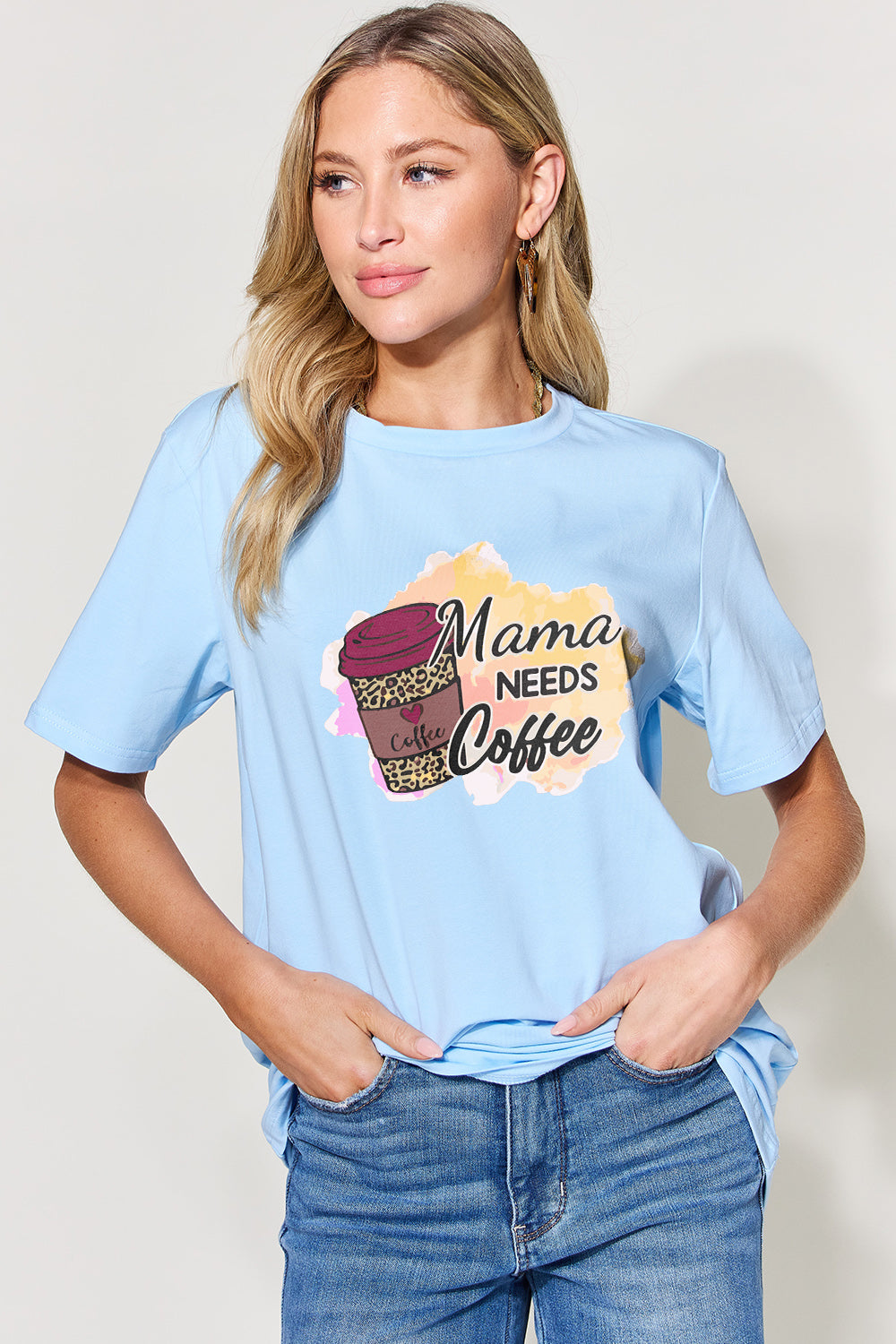 Simply Love Colorful Graphic Short Sleeve T-Shirt