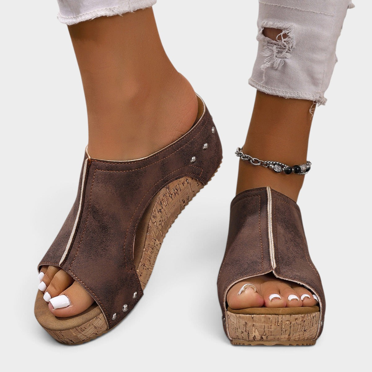 Open Toe Wedge Sandals