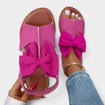 Open Toe Bow Sandals