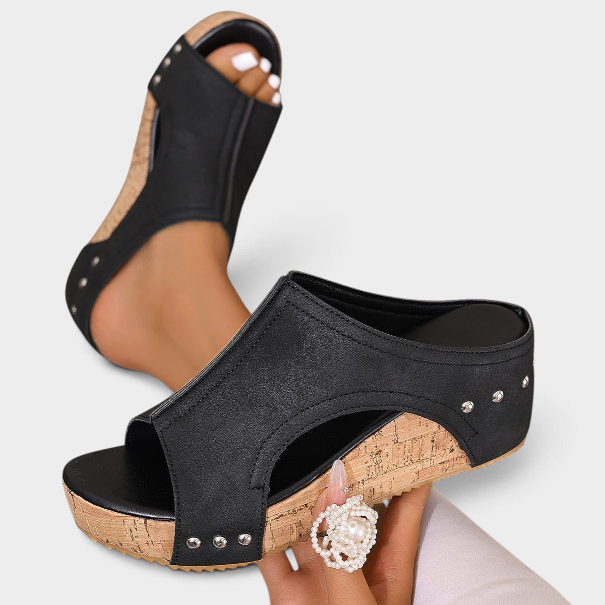 Open Toe Wedge Sandals