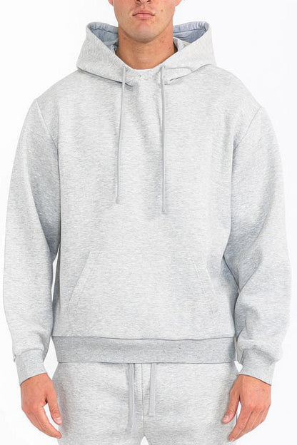 Mens Solid Tech Fleece Hoodie