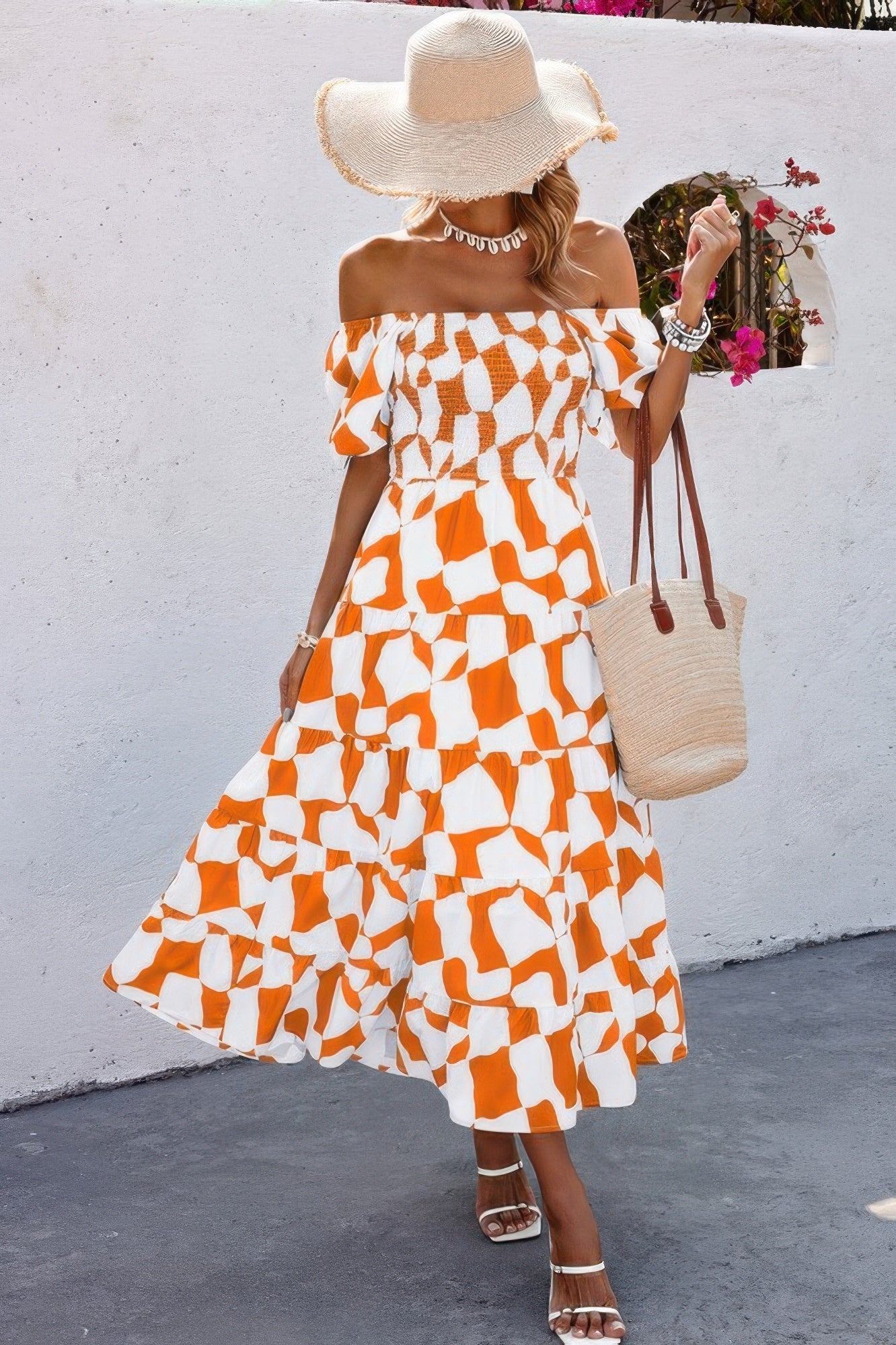 Lifestyle image of product styled for a chic daytime look