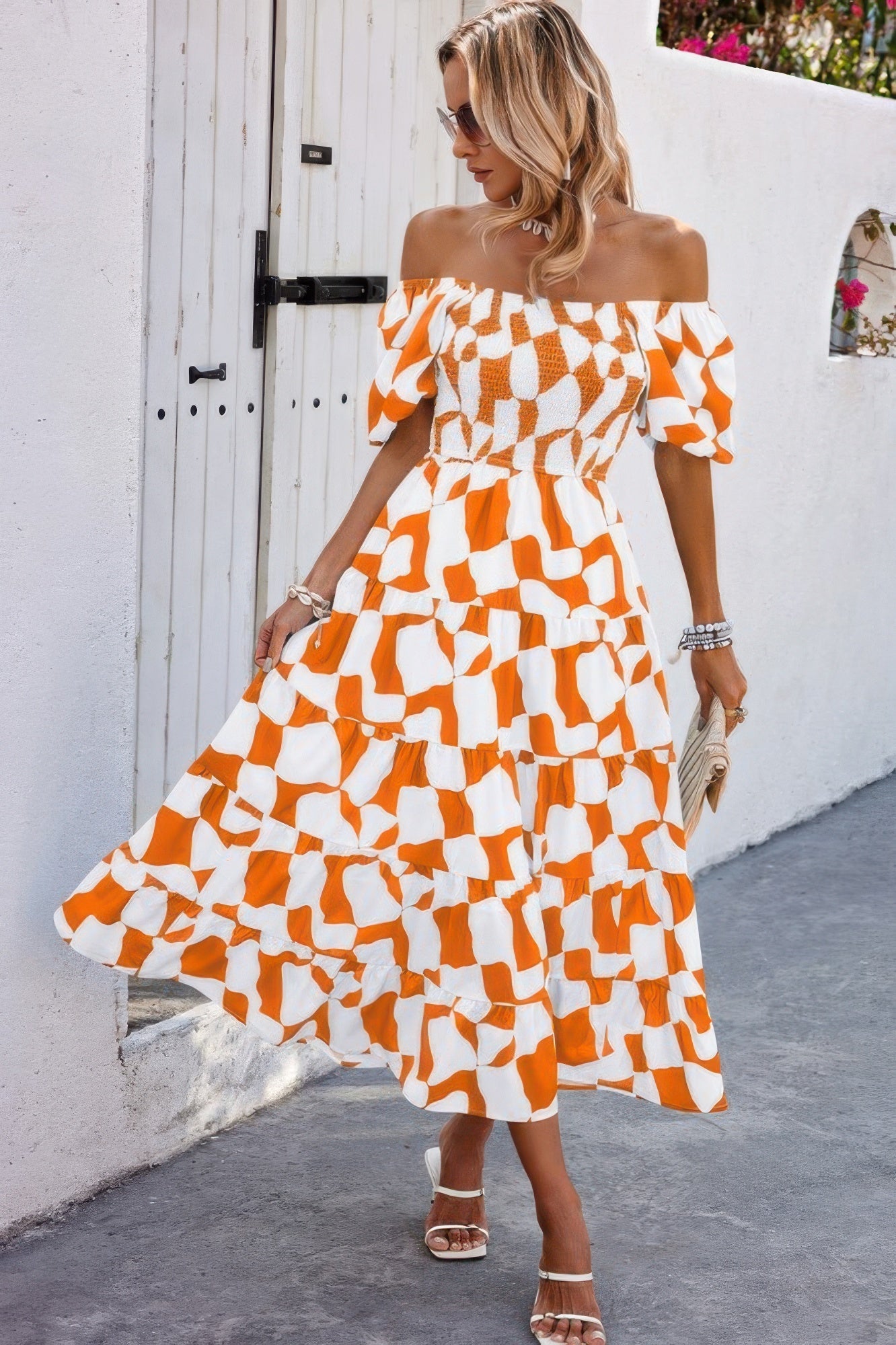 Lifestyle image of product styled for a chic daytime look