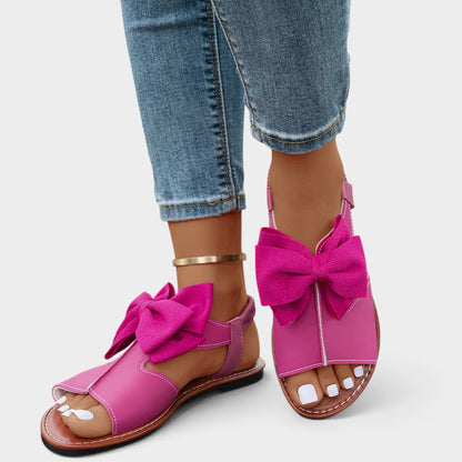 Open Toe Bow Sandals