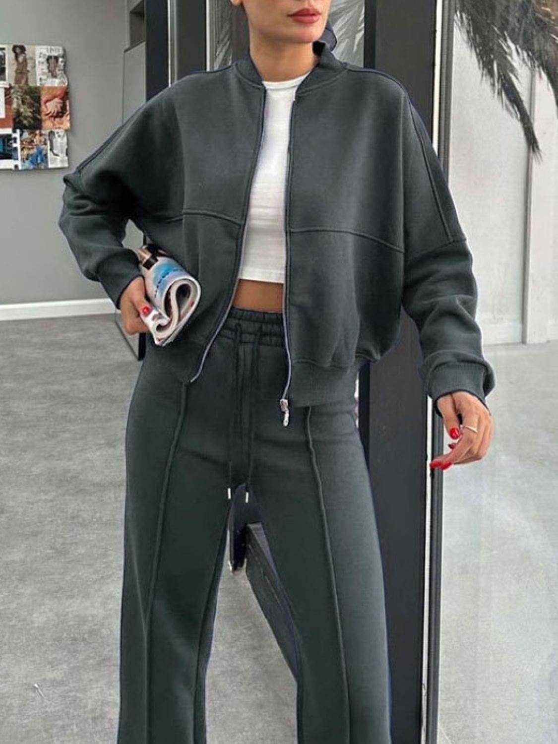 Lifestyle image of product styled for a chic daytime look