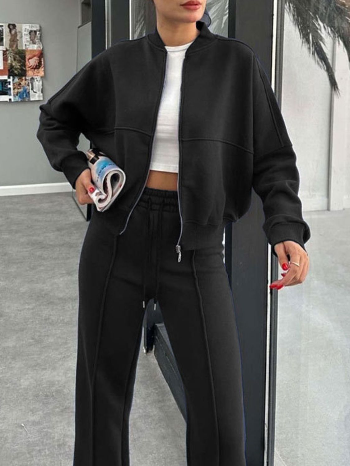 Lifestyle image of product styled for a chic daytime look