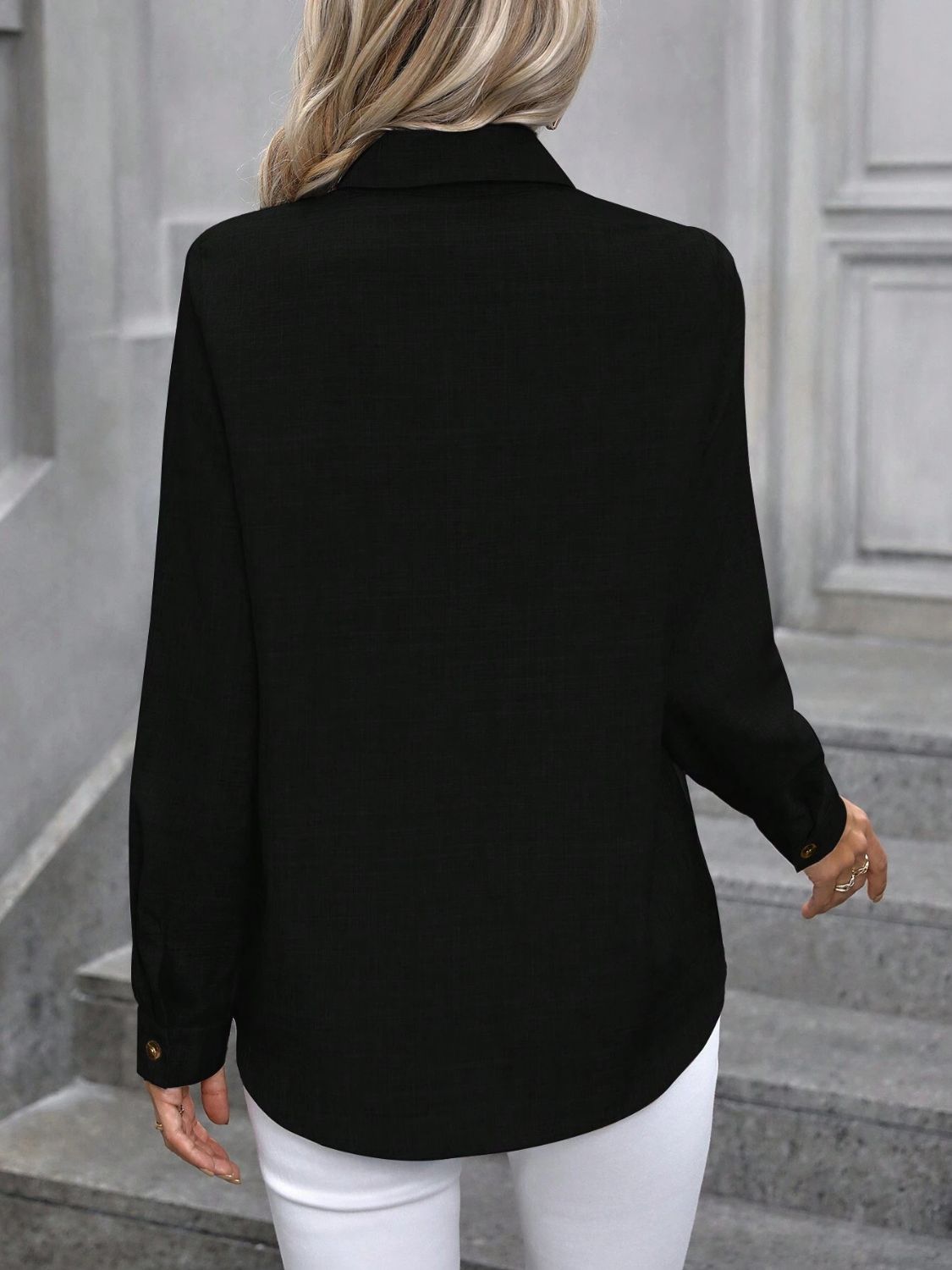 Lifestyle image of product styled for a chic daytime look