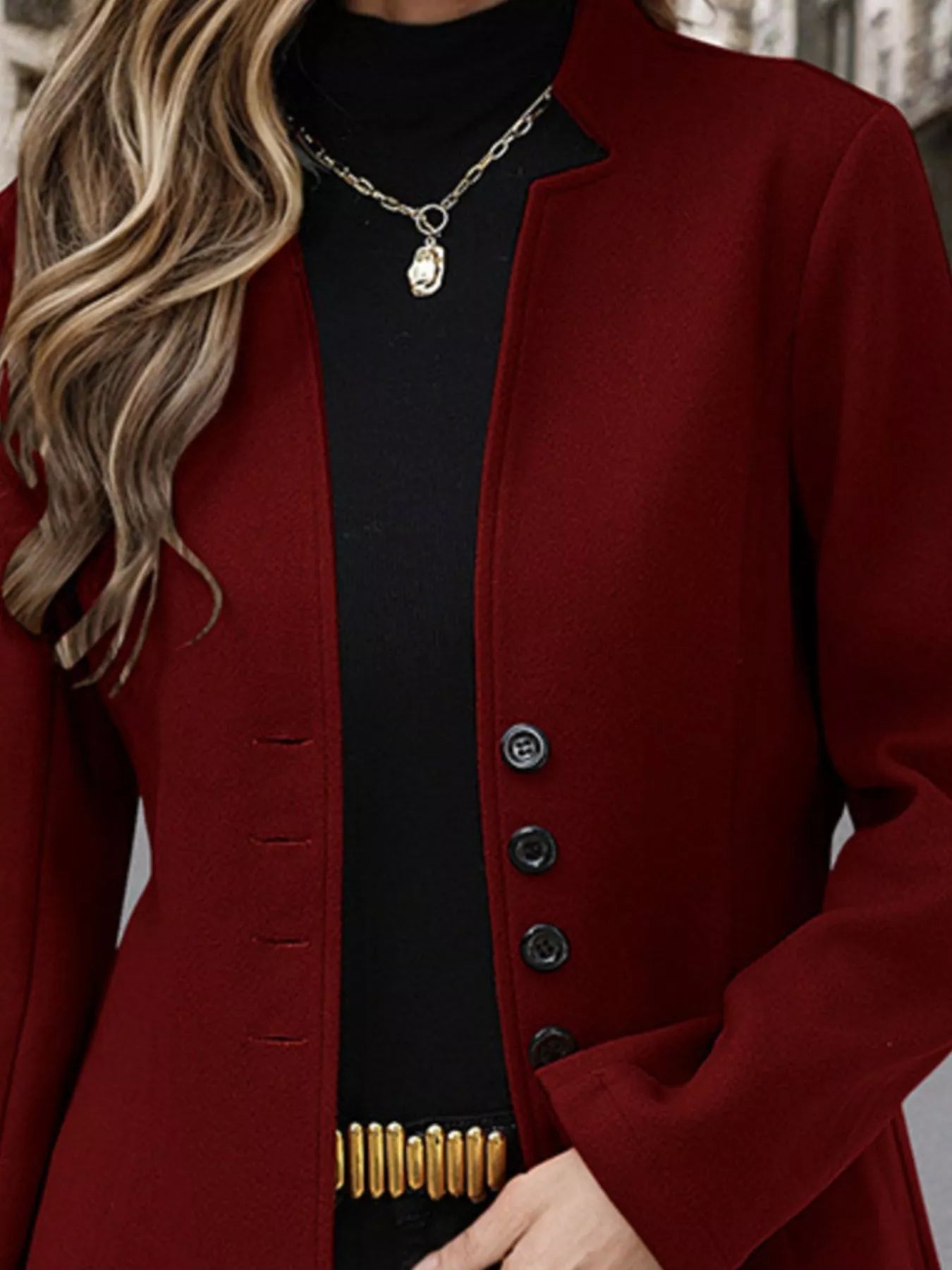 Lifestyle image of product styled for a chic daytime look