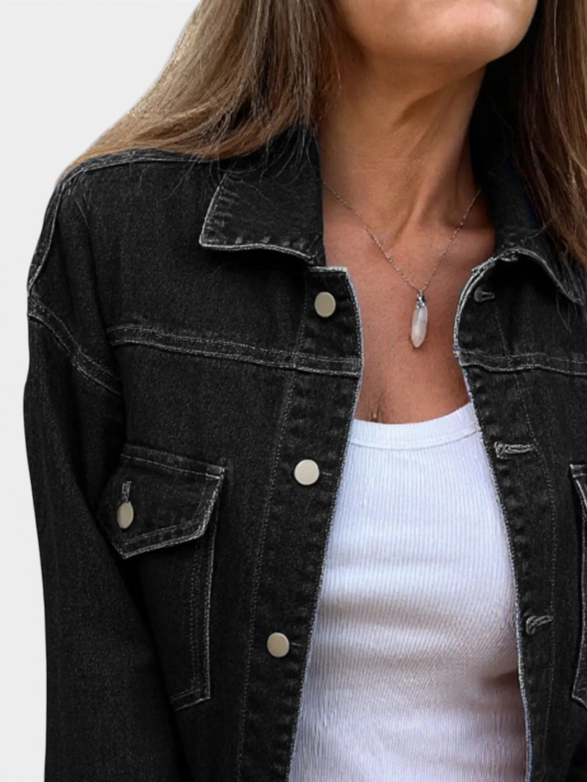 Lifestyle image of product styled for a chic daytime look