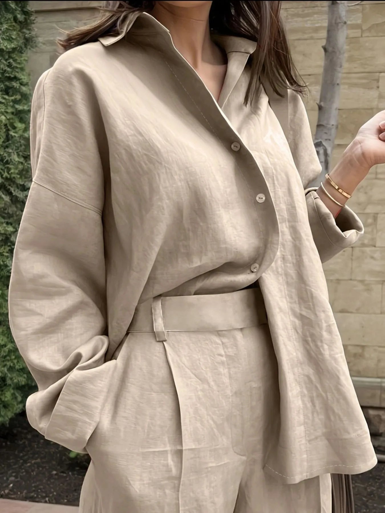 Button Up Long Sleeve Shirt - Rochelle's House LLC