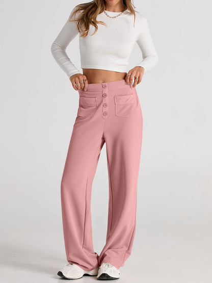 High Waist Wide Leg Pants