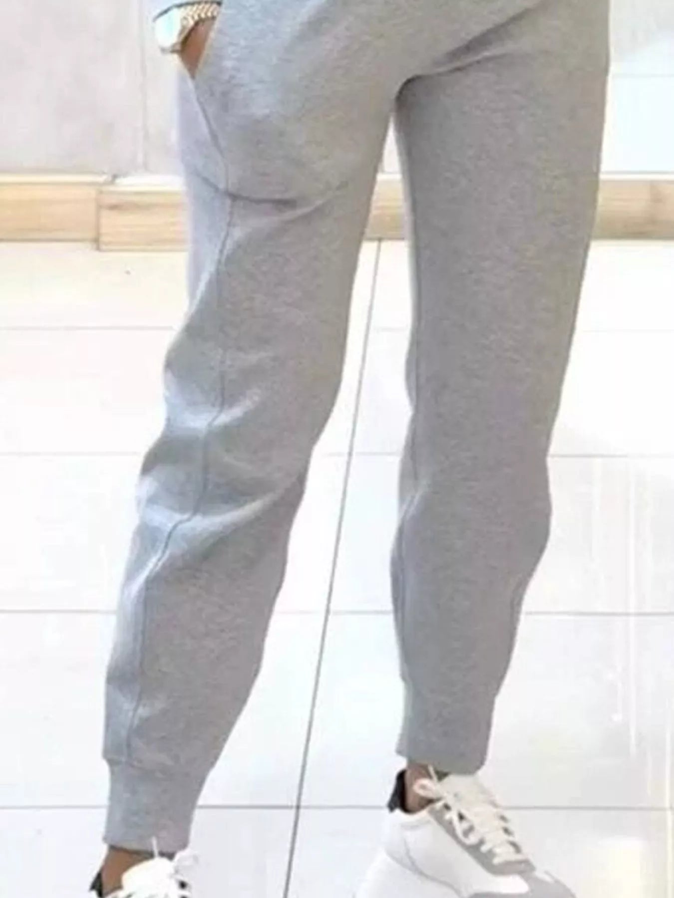 Casual Chic Cropped Sweatshirt and Jogger Set - Rochelle's House LLC