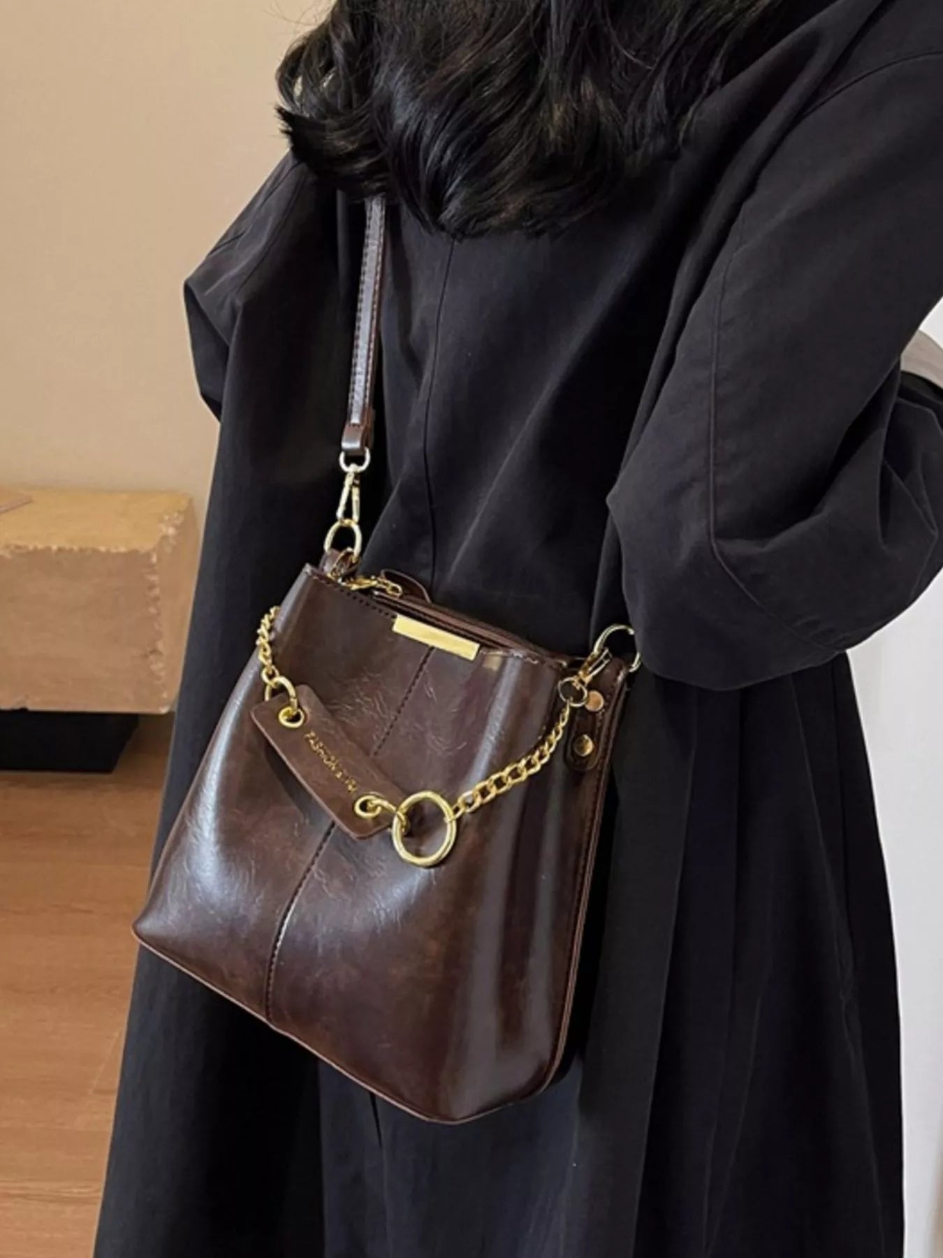 Chain Decor Crossbody Bag - Rochelle's House LLC