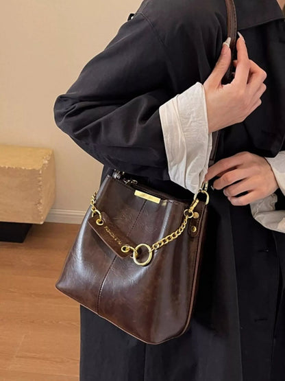 Chain Decor Crossbody Bag - Rochelle's House LLC