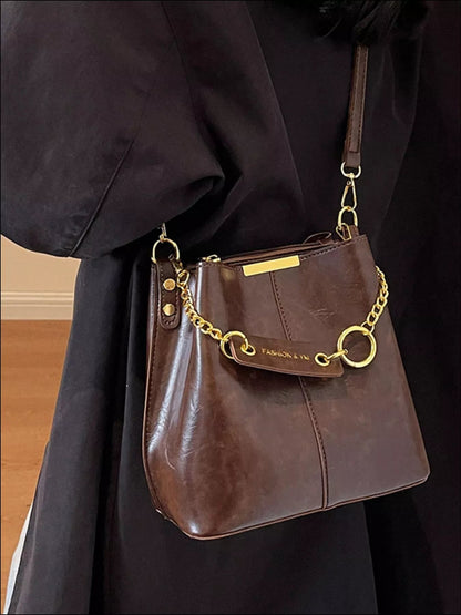 Chain Decor Crossbody Bag - Rochelle's House LLC