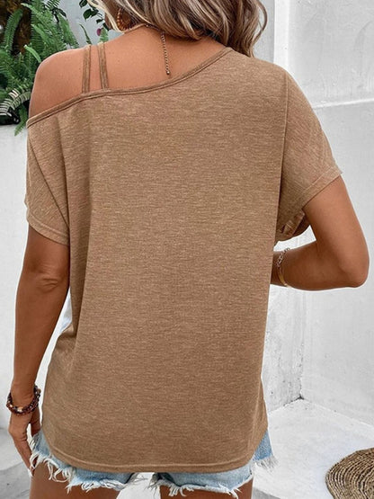 Back view of product with easy, flowy drape