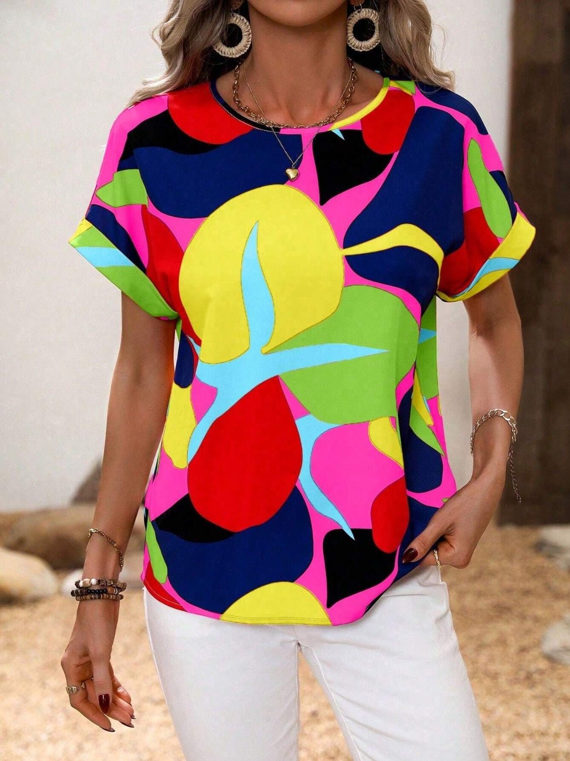 Lifestyle image of product styled for a chic daytime look